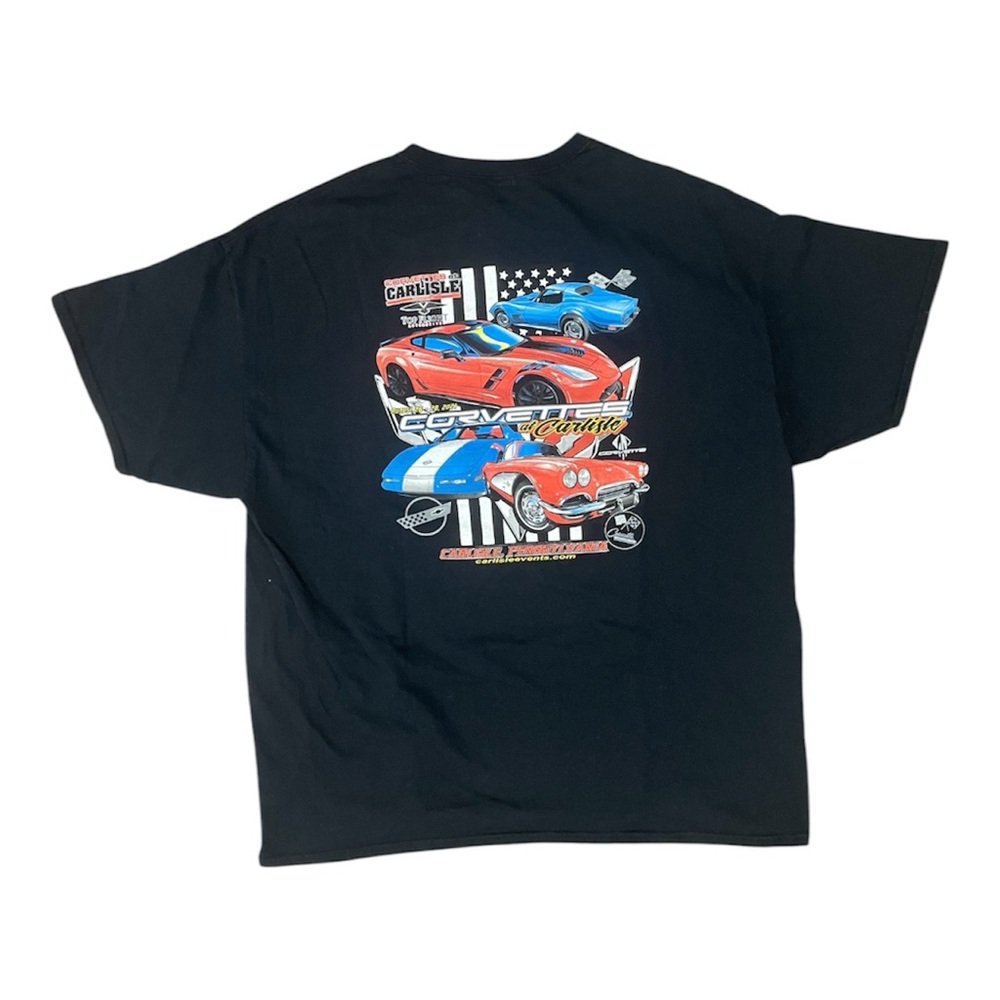 Black Short Sleeve Corvettes at Carlisle Racing Tee